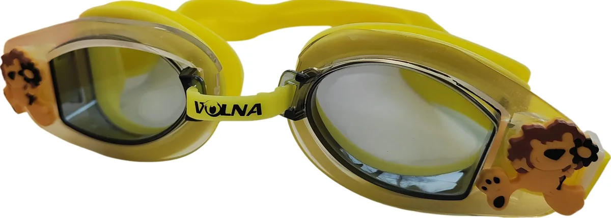 Окуляри для плавання Volna силікон One Size жовті дитячі