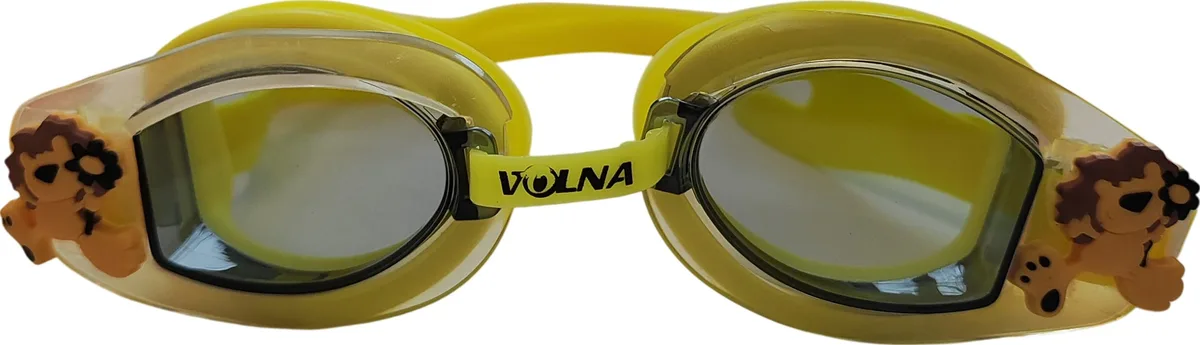Окуляри для плавання Volna силікон One Size жовті дитячі