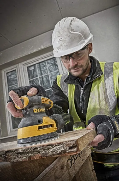 Ексцентрикова шліфмашина DeWalt 280Вт 125мм для обробки дерева і металу шліфувальний інструмент