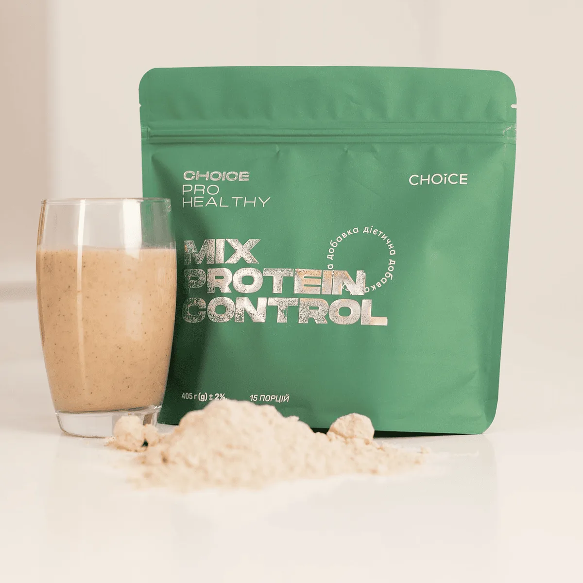 Choice Mix Protein CONTROL — низькокалорійний поживний коктейль для контролю ваги, 405 г Чойс