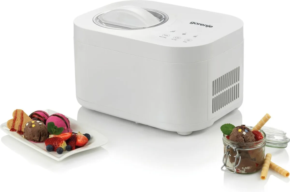 Морозильна машина Gorenje 100 Вт, ємність 1 л, час приготування 30 хв, пластиковий корпус, білий колір.
