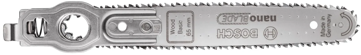 Полотно для електролобзика Bosch Nanoblade Wood Basic 65 для різання дерева