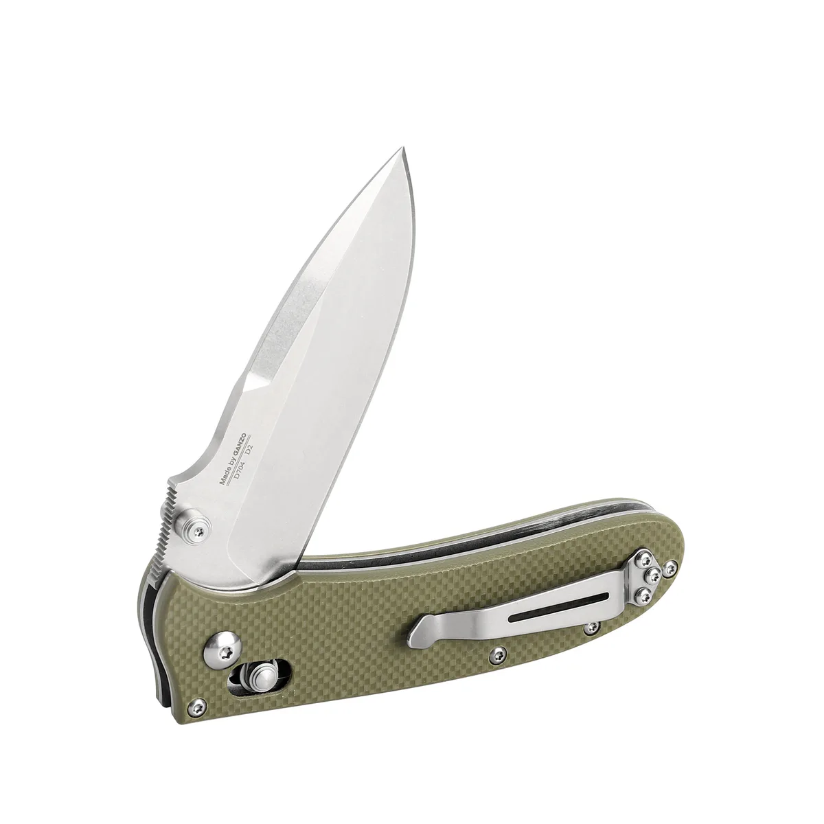 Складаний ніж Ganzo D2 200х85 мм зелений G-10 134 г
