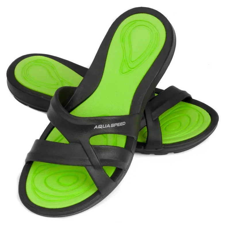 Шльопанці AQUA SPEED EVA 38 чорний зелений
