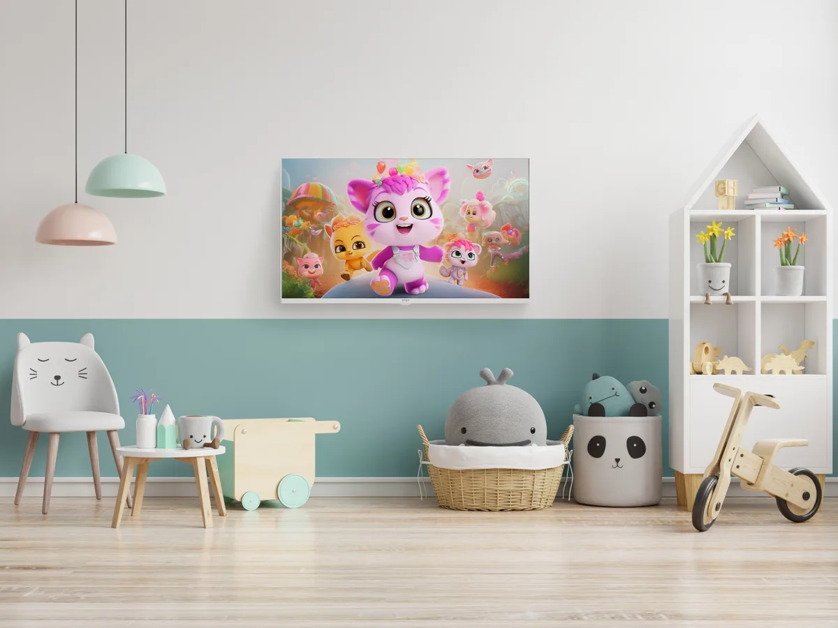 Телевізор ERGO QLED 32 дюйми Білий Full HD