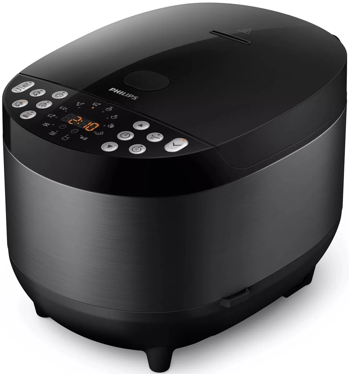 Мультифункціональна каструля Philips 980Вт, об'єм 5л, електронне управління, 60 автоматичних програм, пластиковий корпус, чорного