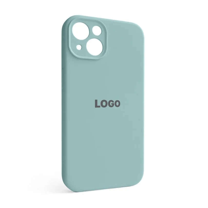 Чохол Silicone Case для Apple iPhone 13 силіконовий  закрита камера бірюзовий