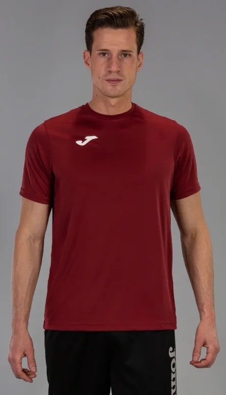 Футболка Joma 100% поліестер 4XS темно-бордовий Діти