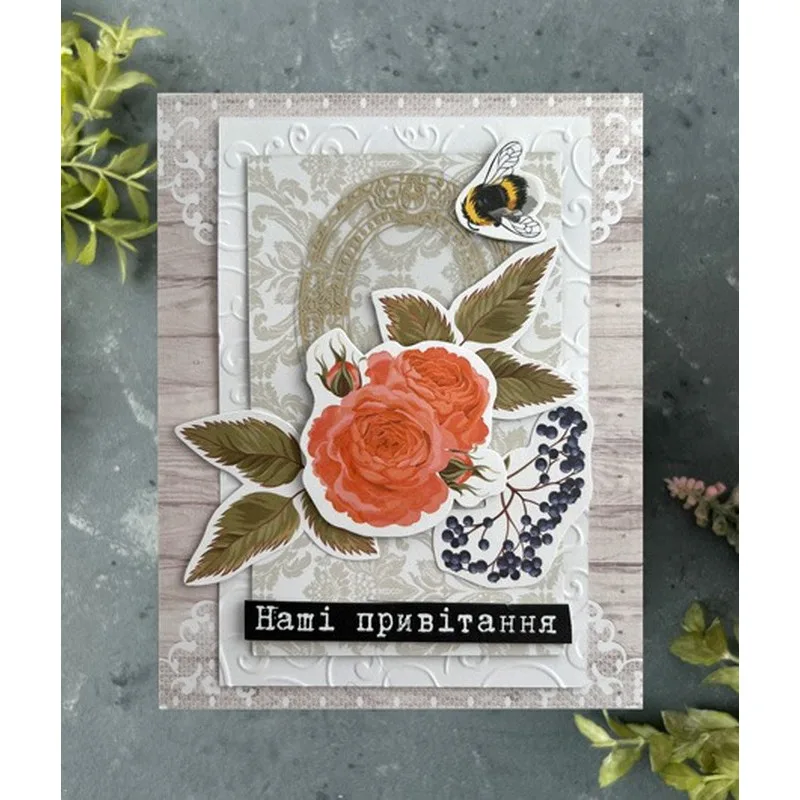 Набір для створення листівок Fabrika Decoru 12х15 см картон рожевий 6 шт