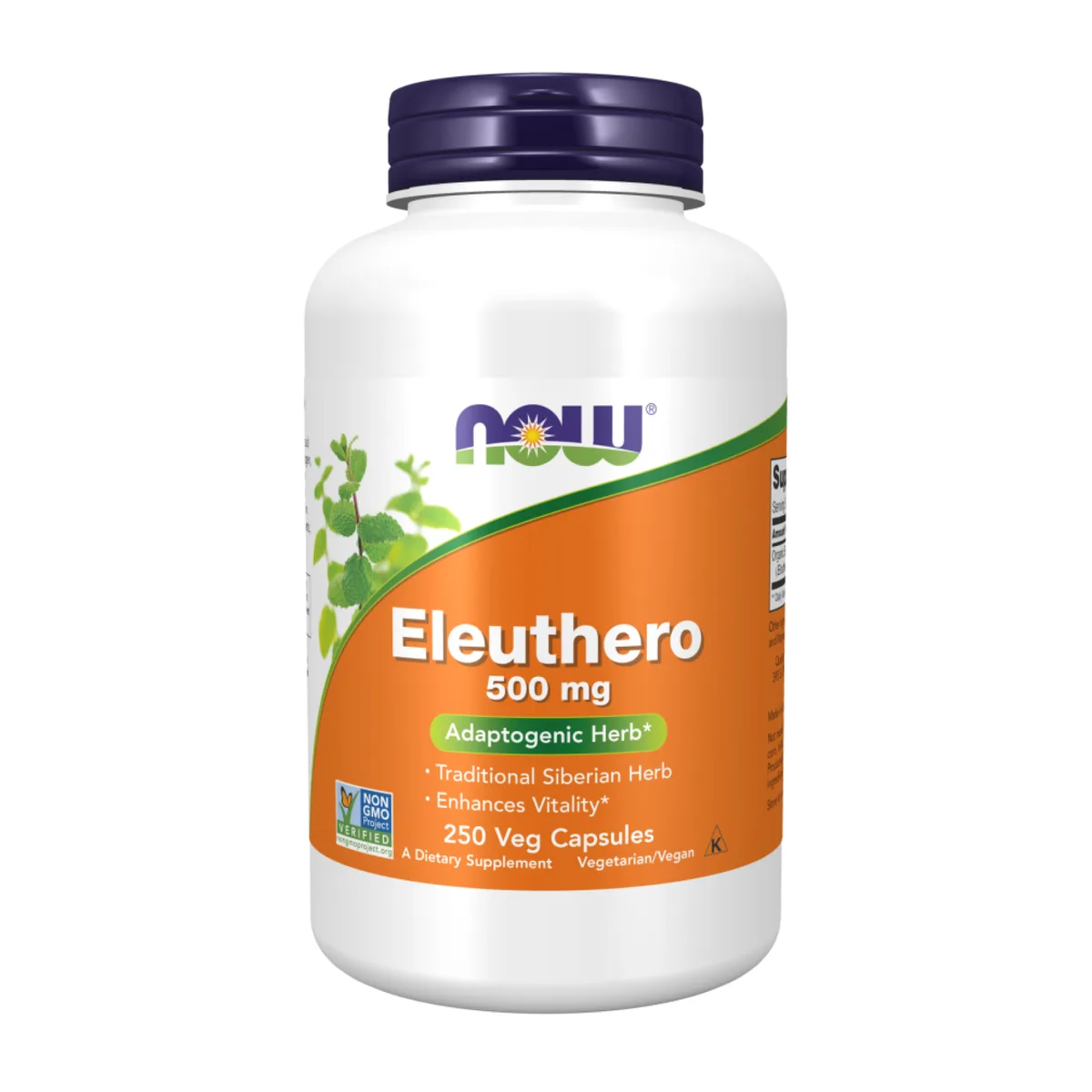 Eleuthero 500 мг Now Foods вегетаріанські капсули 250 шт
