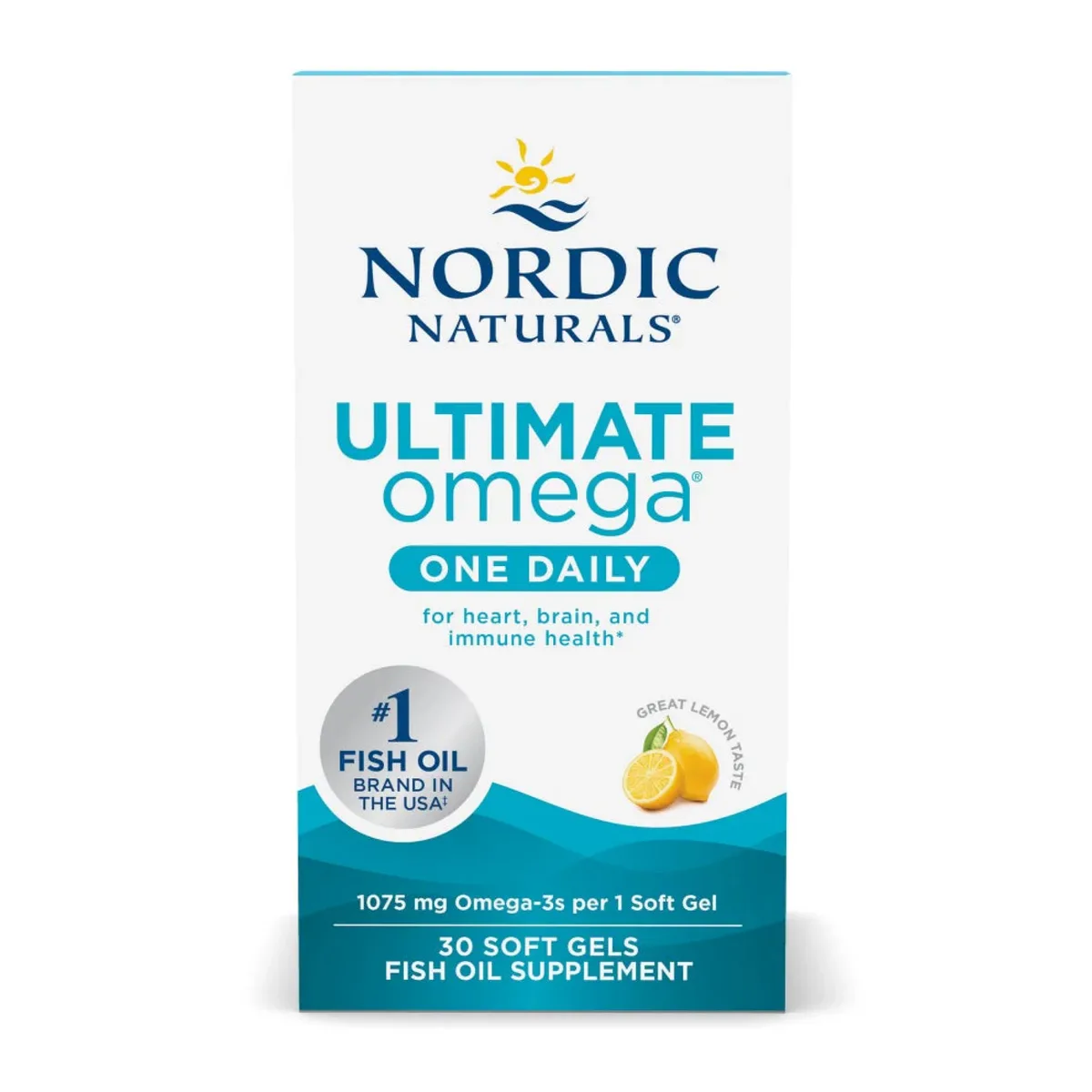 Ultimate Omega Nordic Naturals м'які капсули 30 шт 1000 мг ЕПК ДГК без глютену