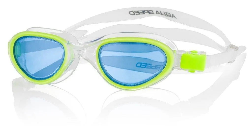 Окуляри для плавання AQUA SPEED силікон OSFM жовті прозорі