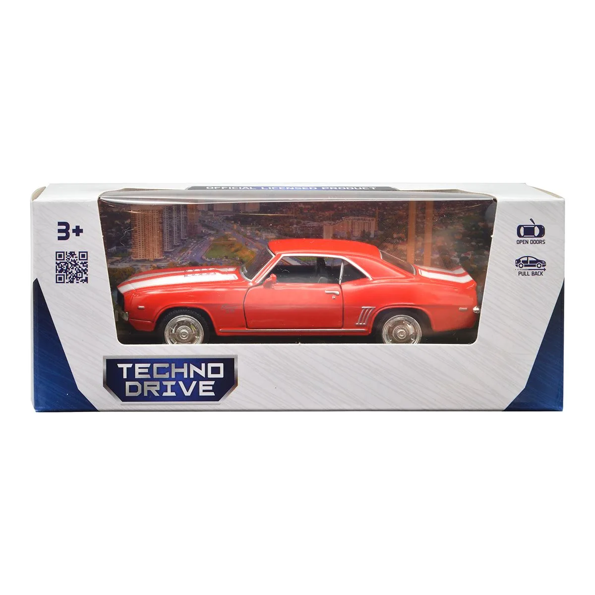 Автомодель TechnoDrive метал 13,5х5,3х4,3 см червоний