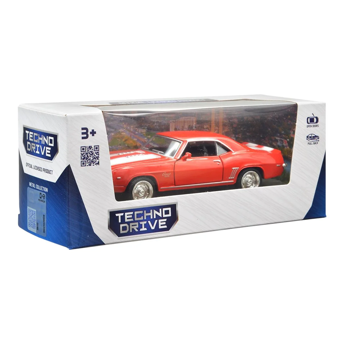 Автомодель TechnoDrive метал 13,5х5,3х4,3 см червоний