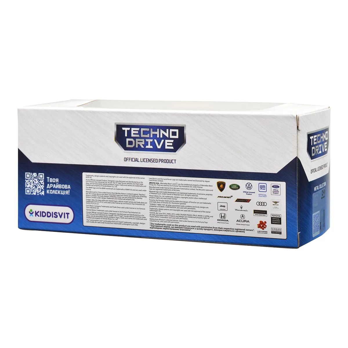 Автомодель TechnoDrive метал 13,5х5,3х4,3 см червоний