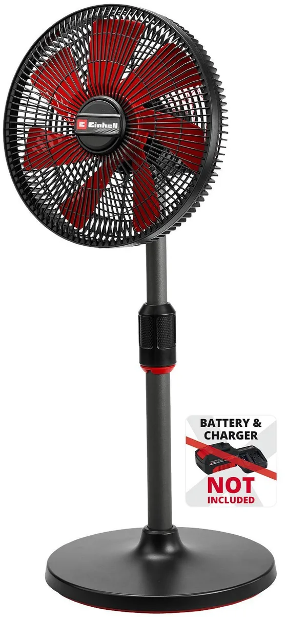 Акумуляторний вентилятор Einhell GC-CF 18/320 Li - Solo, PXC, 18В, підлоговий, D320мм, 15км/год, 3 швидкості, з таймером.