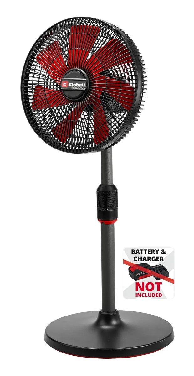 Акумуляторний вентилятор Einhell GC-CF 18/320 Li - Solo, PXC, 18В, підлоговий, D320мм, 15км/год, 3 швидкості, з таймером.