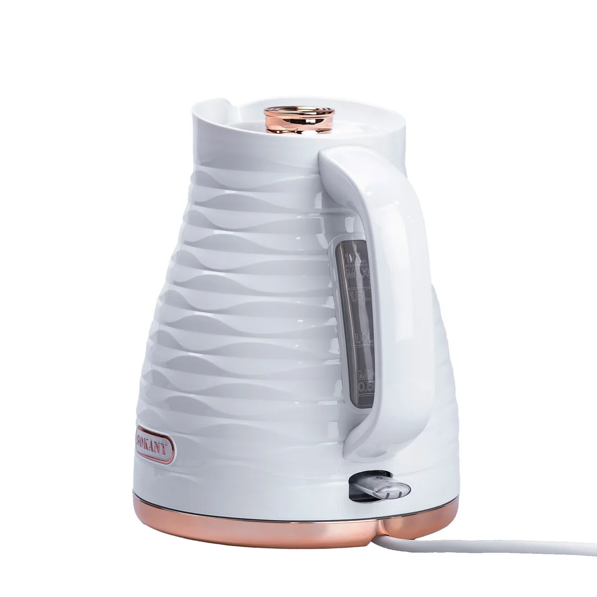 Электрочайник Sokany SK-1047 1,7 л 2200 Вт пластиковый белый