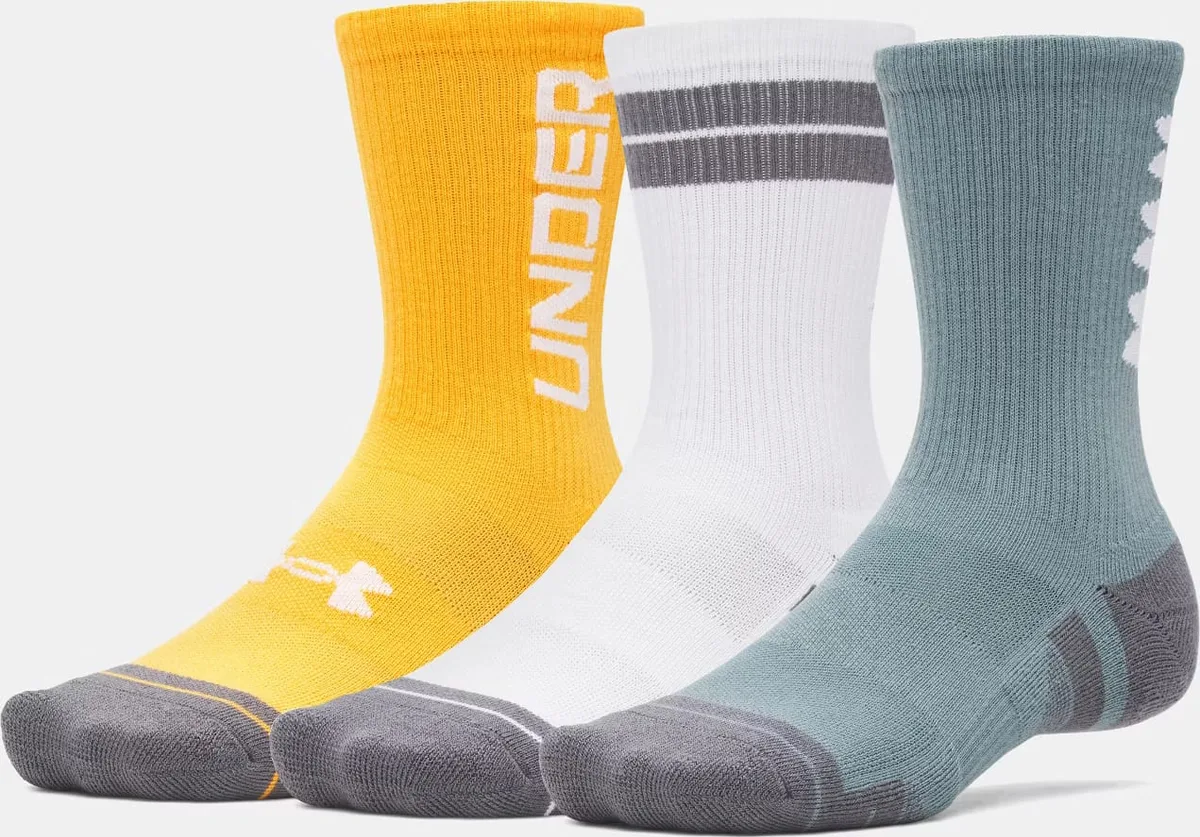 Шкарпетки Under Armour поліестер MD бірюзовий білий помаранчевий 3 пари