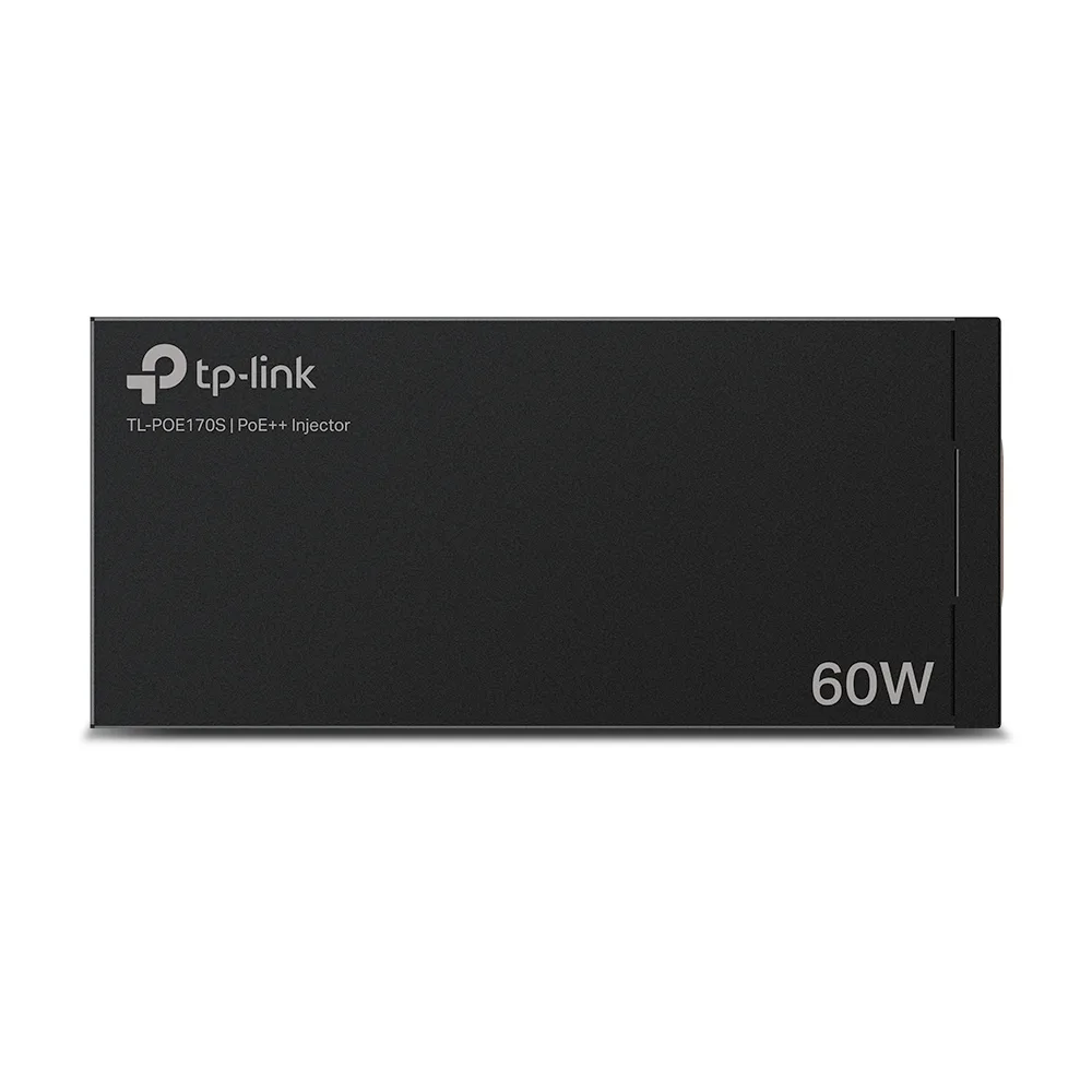 Инжектор PoE TP-LINK POE170S 1xGE, 1xGE PoE, 60Вт