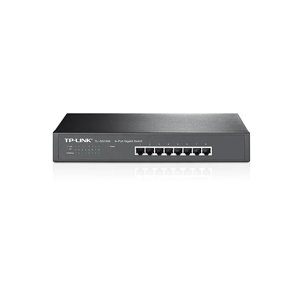 Коммутатор TP-Link 8 портов 10/100/1000Base-T неконтролируемый черный