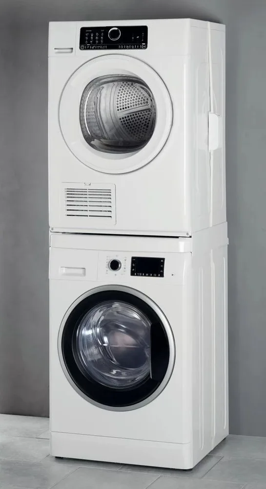 Комплект кріплення Whirlpool для з'єднання пральної та сушильної машин, 45-60 см, білий.