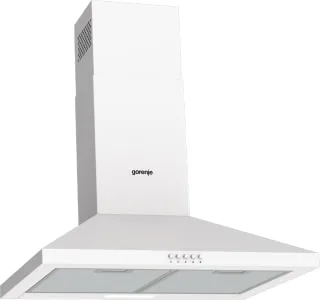 Купольна витяжка Gorenje, 60 см, продуктивність 450 м3/год, біла.