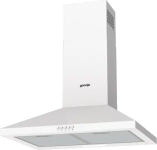 Купольна витяжка Gorenje, 60 см, продуктивність 450 м3/год, біла.