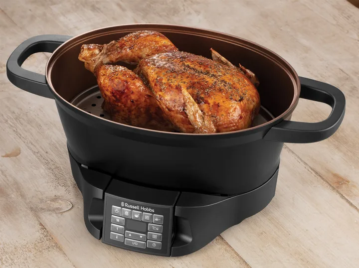 Мультиварка Russell Hobbs 6,5 л керамічна чорна 1000 Вт 8 програм приготування