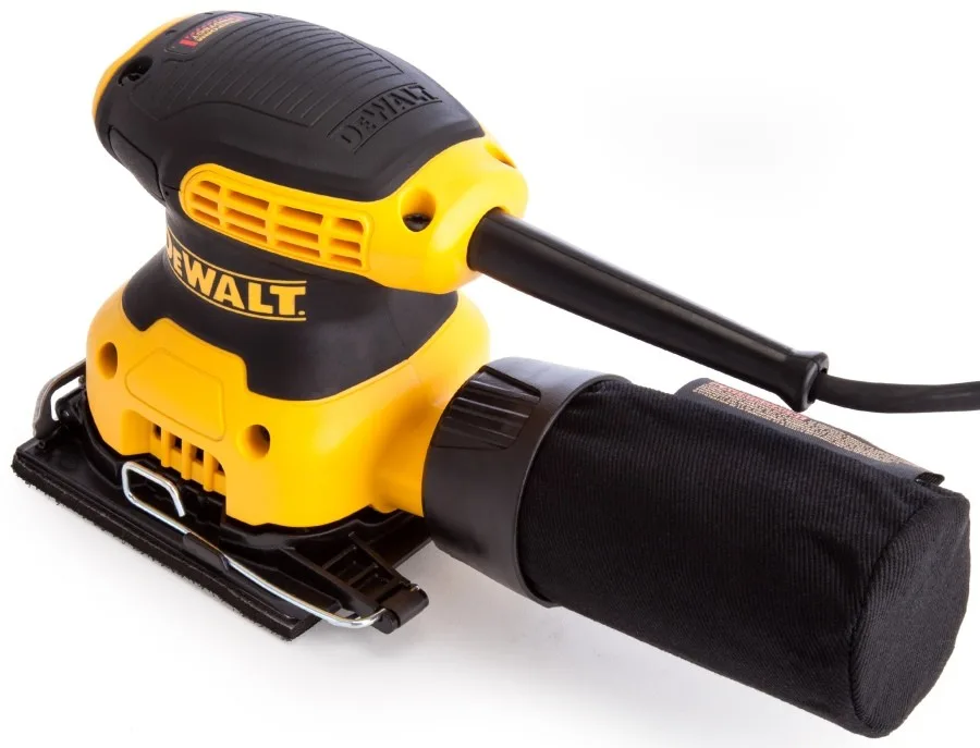 Вібраційна шліфувальна машина DeWalt 230Вт 14000об/хв 108х115мм амплітуда 1.6мм вага 1.28кг