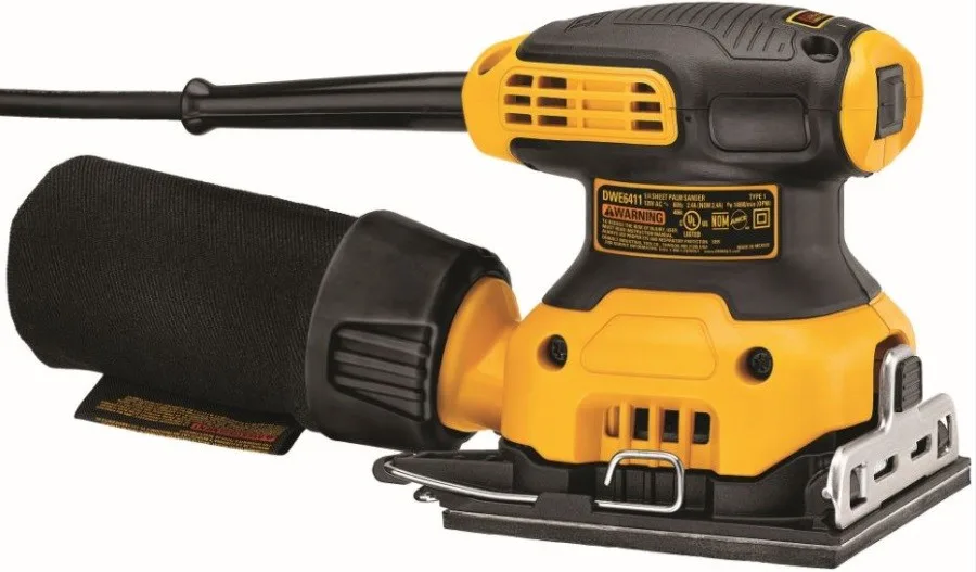 Вібраційна шліфувальна машина DeWalt 230Вт 14000об/хв 108х115мм амплітуда 1.6мм вага 1.28кг