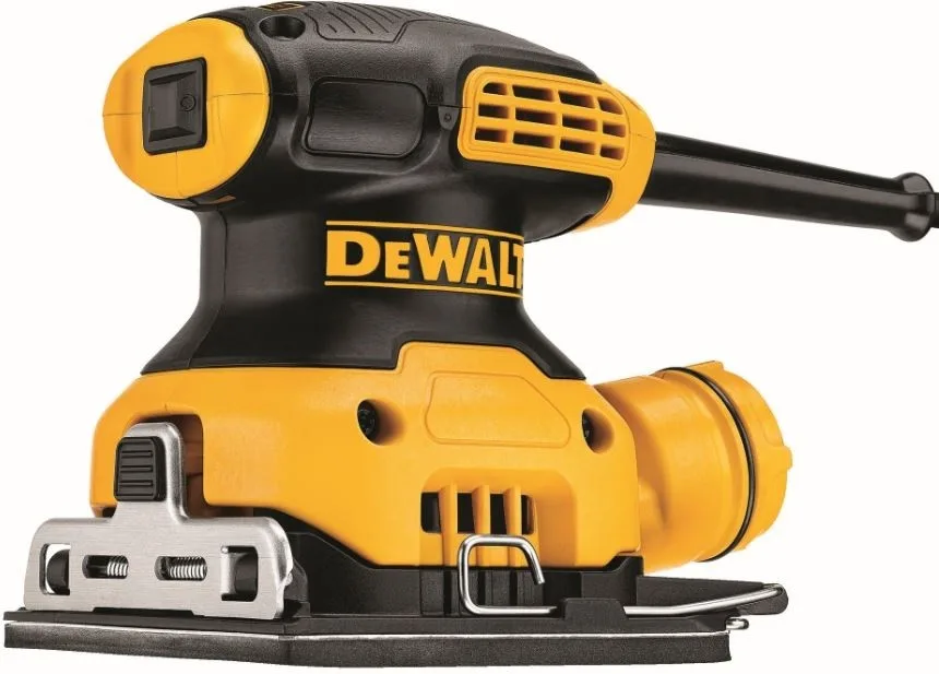 Вібраційна шліфувальна машина DeWalt 230Вт 14000об/хв 108х115мм амплітуда 1.6мм вага 1.28кг