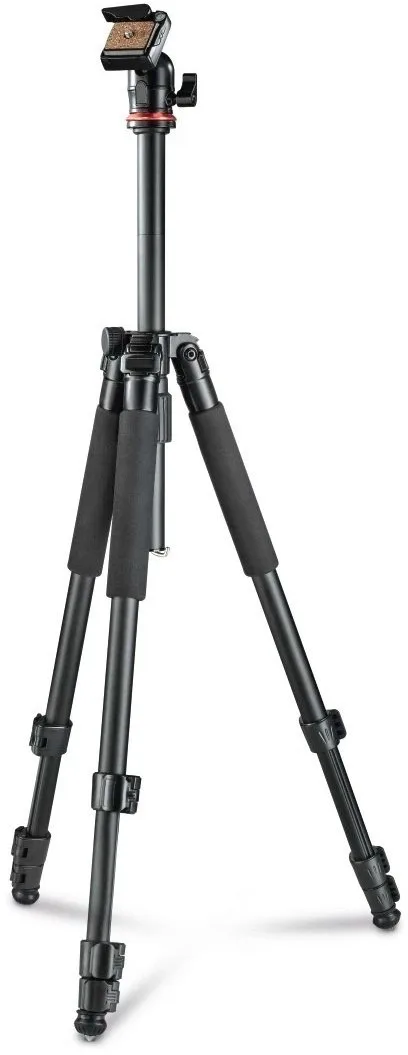 Трипод фотоапарату Hama Traveller-163, кулястий, 47-163см, чорний