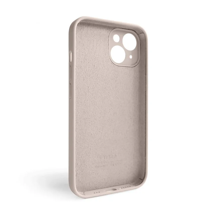 Чохол силіконовий для Apple iPhone 15  закрита камера рожевий