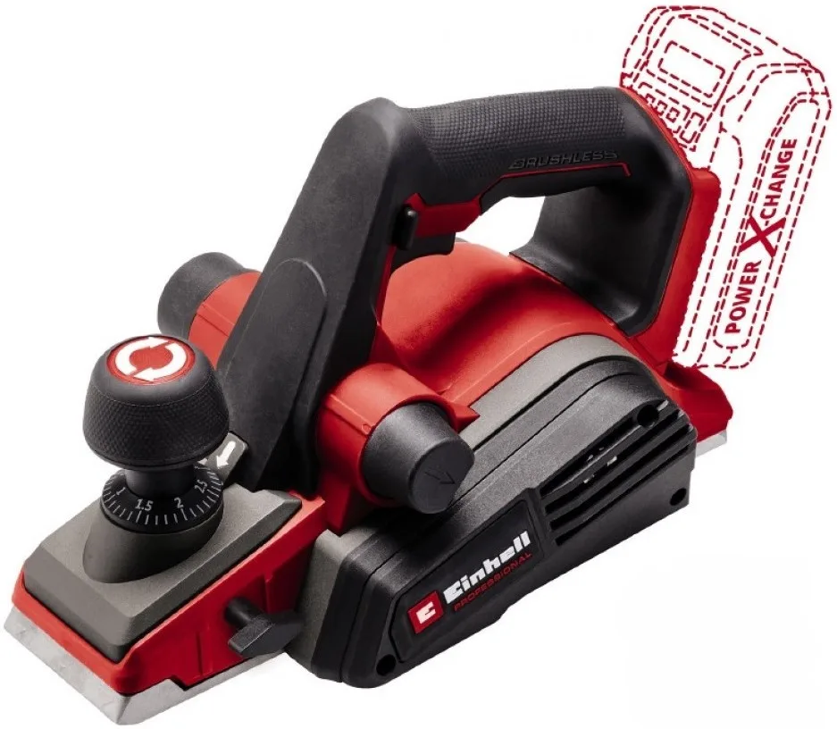 Акумуляторний рубанок Einhell Professional TP-PL 18/3 Li BL - Solo PXC 18В, ширина 82мм, глибина 2мм.