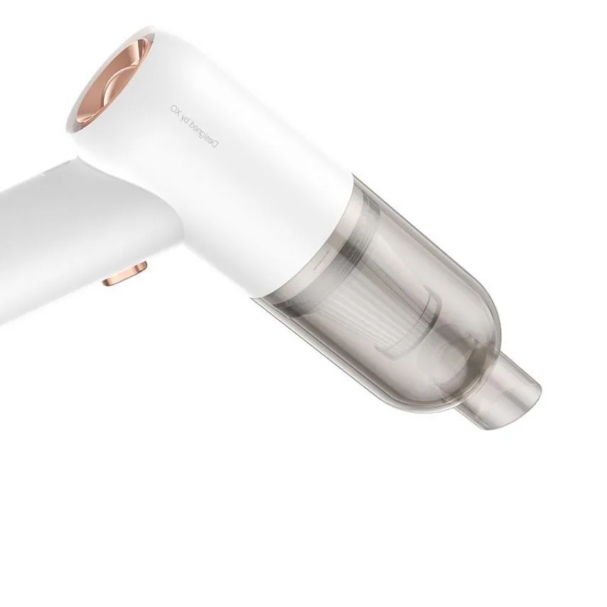 Автомобільний пилосос XO ABS 180х60х105 мм Білий 37W