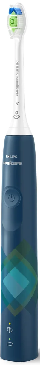 Електрична зубна щітка Philips Sonicare 4100 Series, 31 000 коливань на хвилину, 1 насадка, синя.