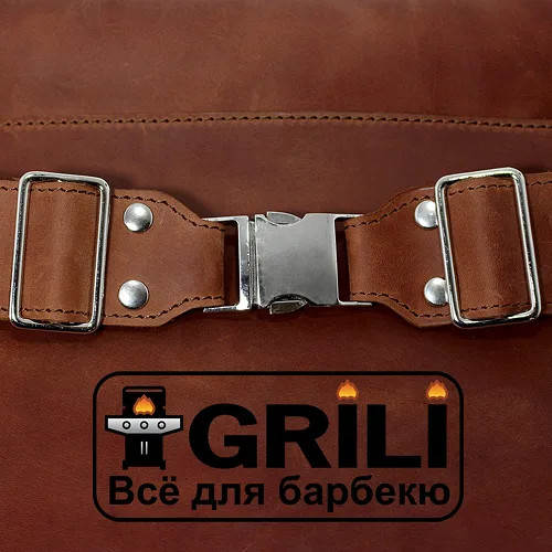 Фартух шкіряний XL GRILLI натуральна шкіра коричневий