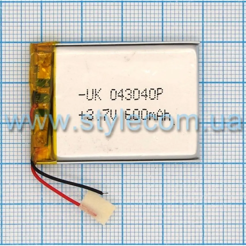 Акумулятор ChinaTab 600mAh 4х30х40 мм Li-ion Чорний