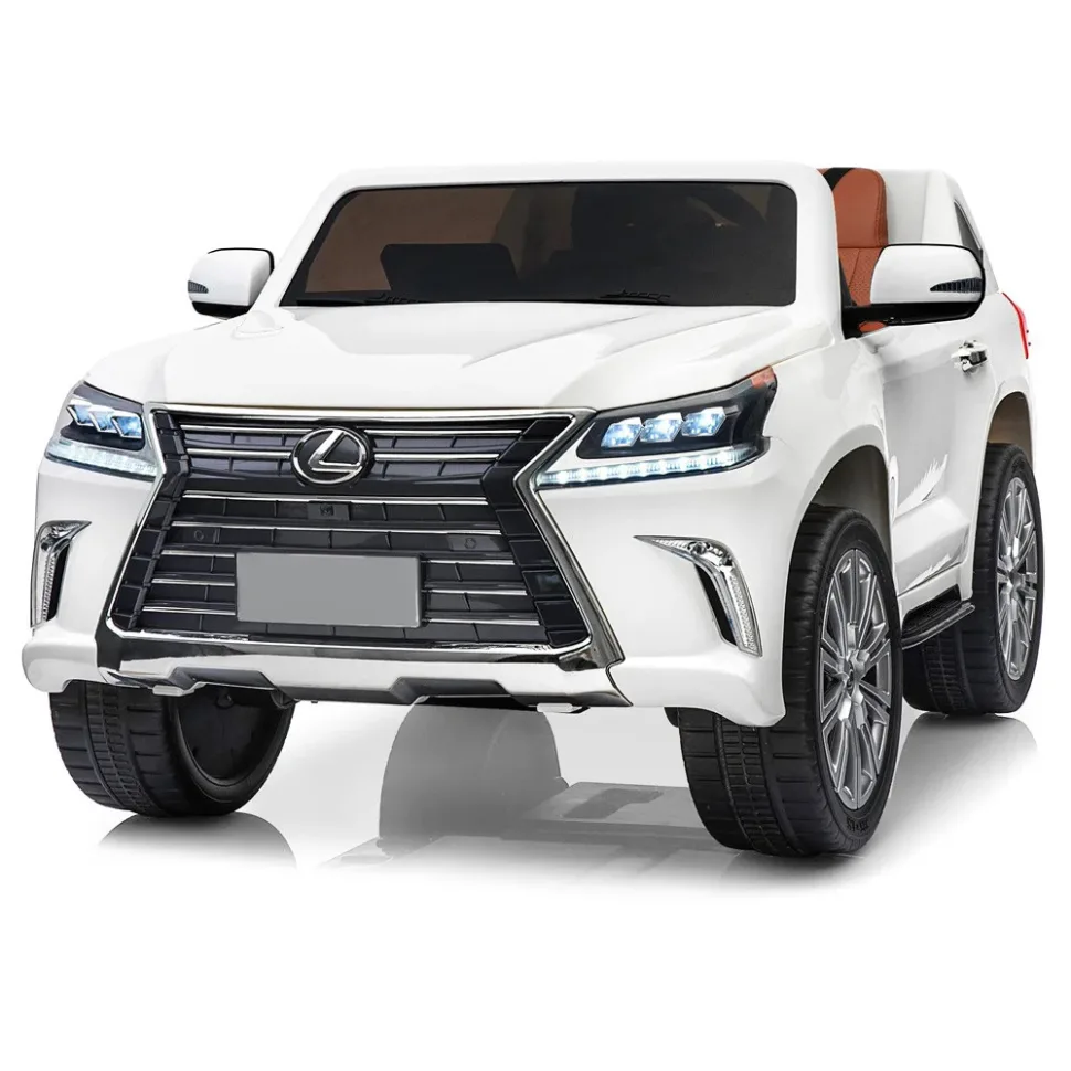 Дитячий електромобіль Bambi Lexus 138х48х74 см комбінований білий 4WD на акумуляторі