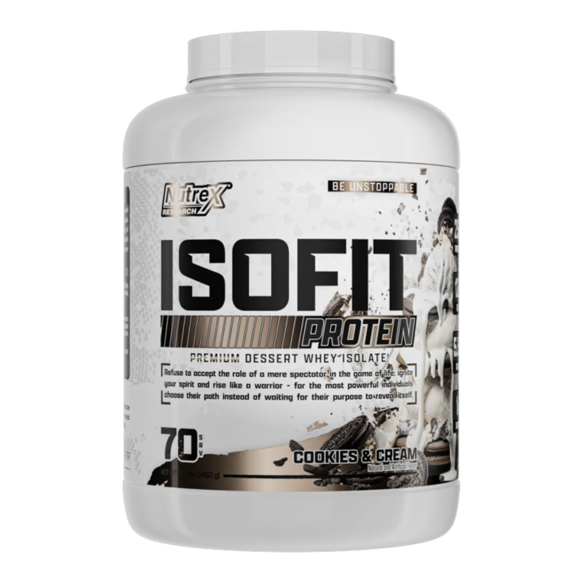 Isofit сироватковий ізолят 70srv Печиво та крем 25 г білка 12 г EAA 6 г BCAA