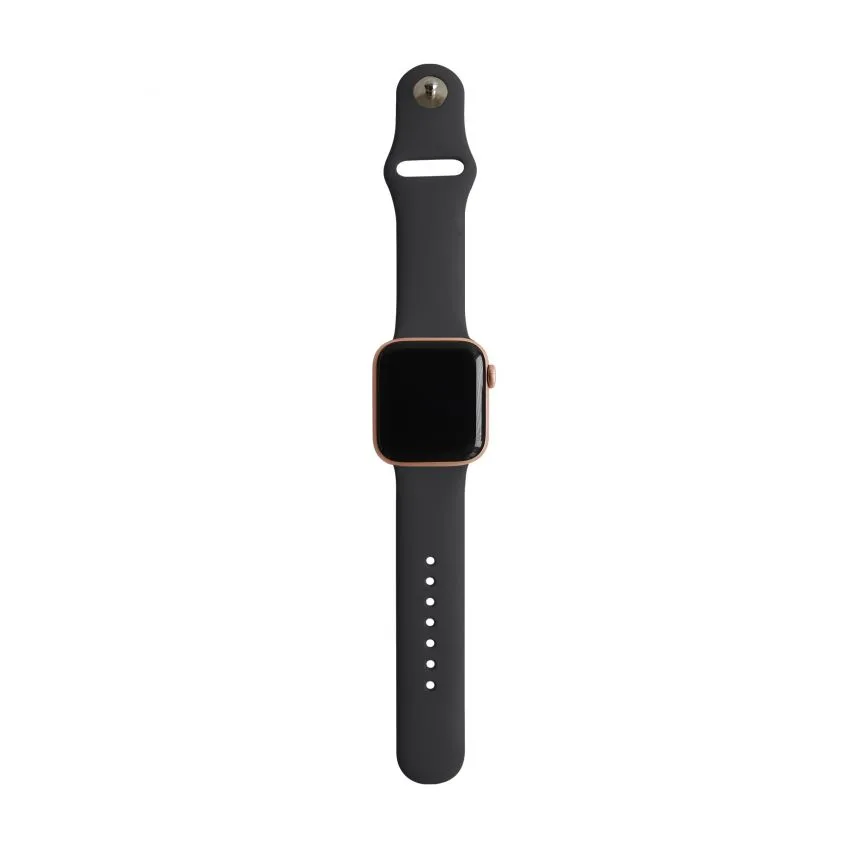 Ремешок Apple силиконовый 38-40 мм S/M темно-серый