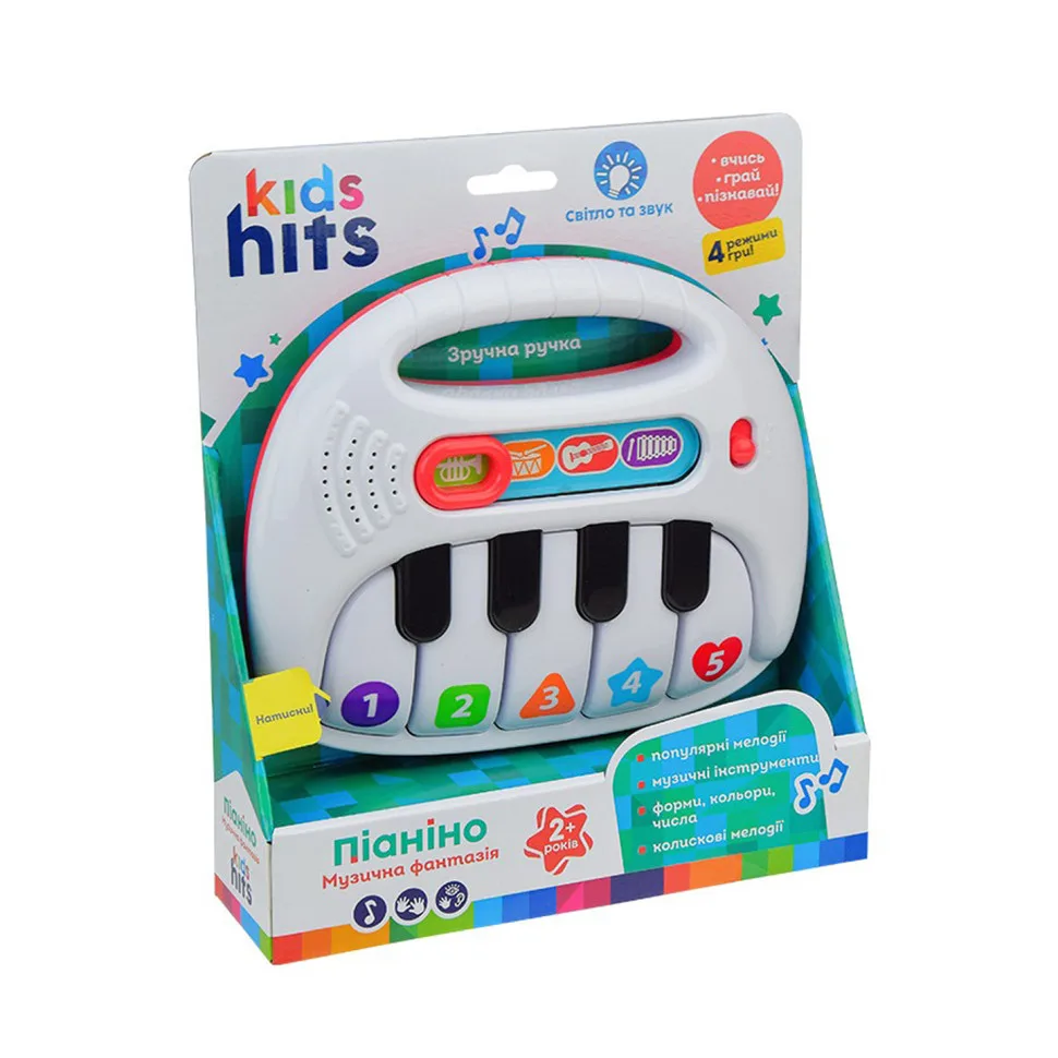 Музыкальная игрушка орган Kids Hits пластик 20,3х17,1х4,4 см многоцветный
