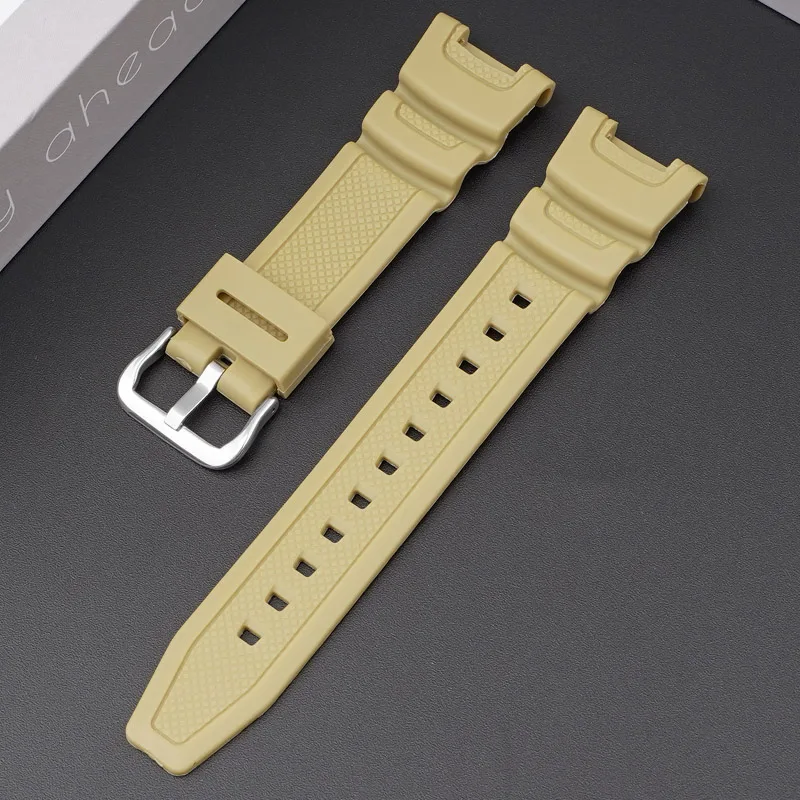 Ремінець Casio полімер 20,6 см 24 мм бежевий