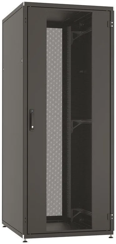 Шафа ZPAS 19", 42U, SZB IT, одностулкові передні та задні перфоровані двері, 800x1000 мм, максимально 1500кг, чорна