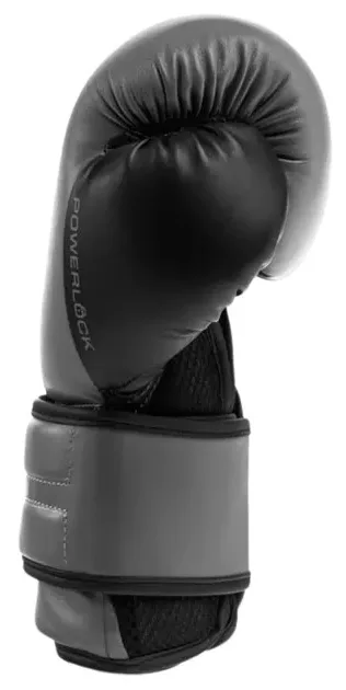 Боксерські рукавиці Everlast 100% поліуретан 16 унцій сірі чорні унісекс