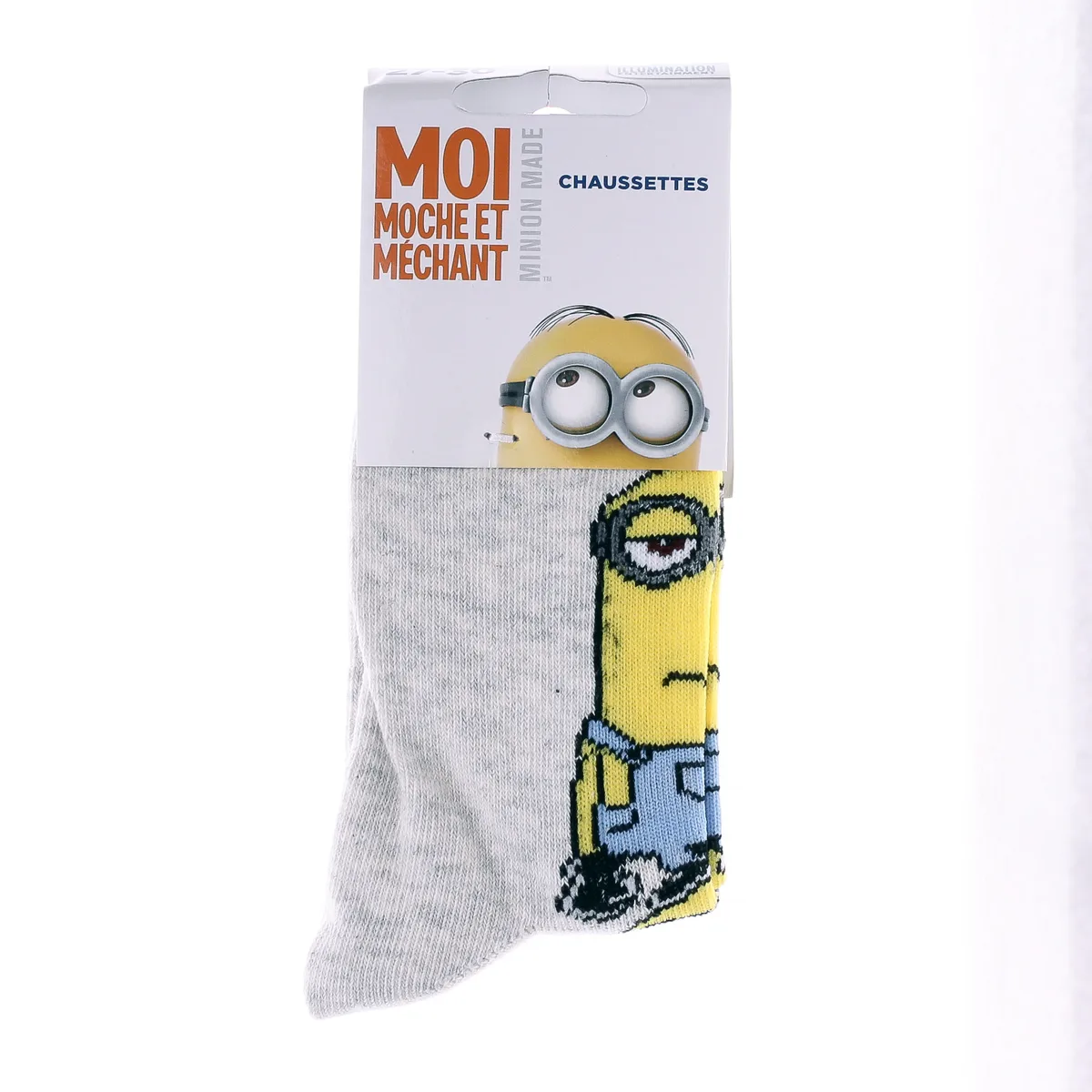 Шкарпетки MINIONS 69% бавовна 31-34 світло-сірий
