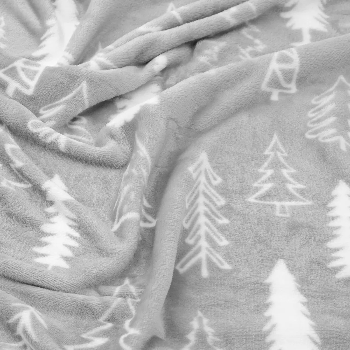 Плед ARDESTO Flannel 160х200см поліестер ялинки для спальні вітальні дитячої пікніка