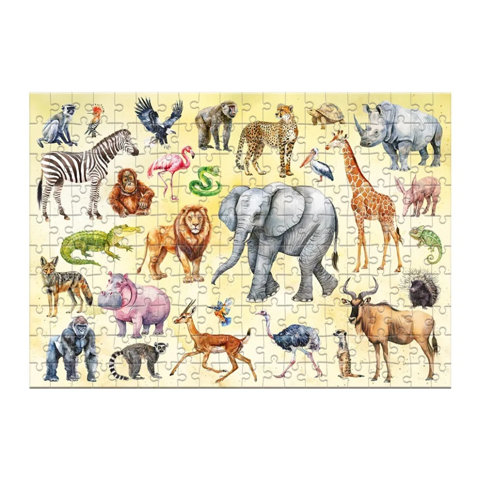 Детский пазл DoDo Toys 200 элементов из экологичных материалов Животные сафари