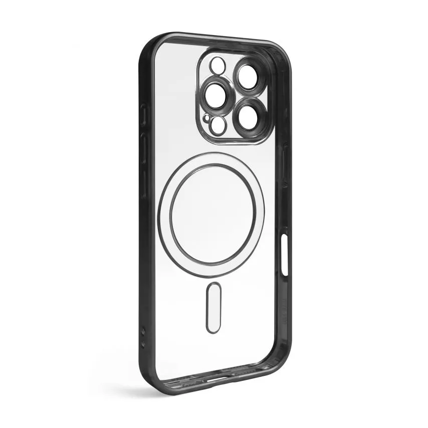 Чохол MagSafe для iPhone 16 Pro матовий пластик чорний